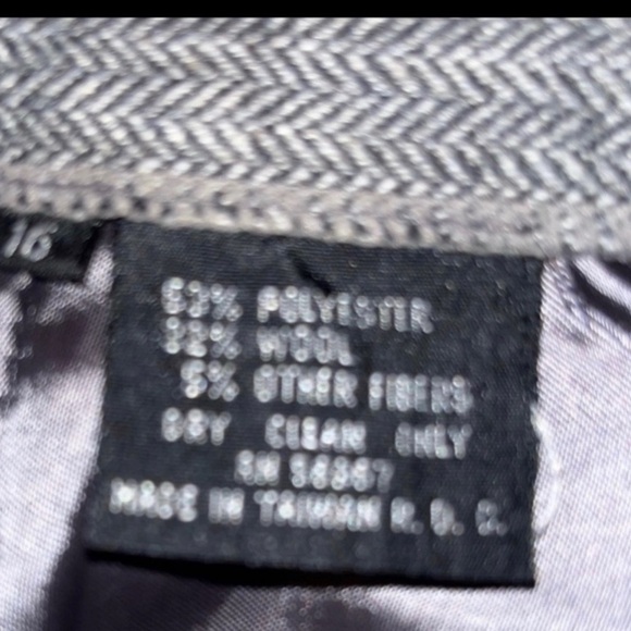 Gray Tweed-like wool blend skirt - Picture 3 of 4